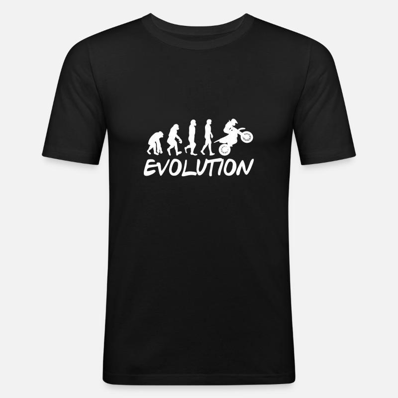 Motorcycle Evolution - Men's Slim Fit T-Shirt - black