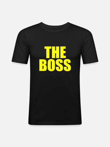 The boss - T-shirt près du corps Homme - noir