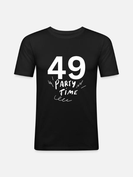 49 - T-shirt près du corps Homme - noir