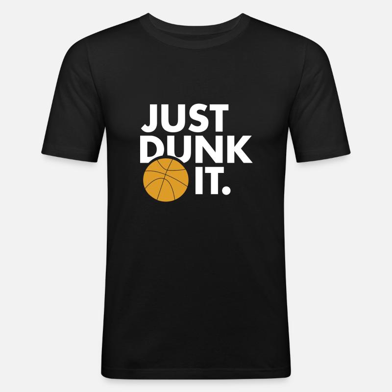 Just Dunk It - Men's Slim Fit T-Shirt - black