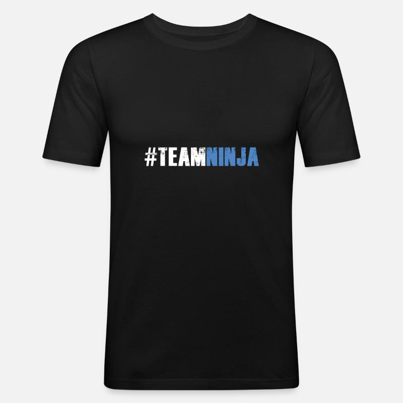Ninja Warrior - Équipe Ninja - T-shirt près du corps Homme - noir