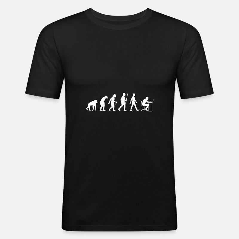 Gaming Evolution - Männer Slim Fit T-Shirt - Schwarz