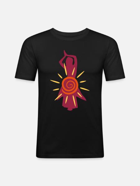 belly dance / belly dance - Men's Slim Fit T-Shirt - black