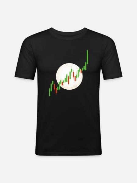Blockchain Crypto Trading Currency Exchange - Men's Slim Fit T-Shirt - black