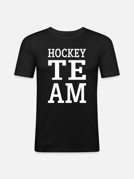 Hockey Team - Men's Slim Fit T-Shirt - black
