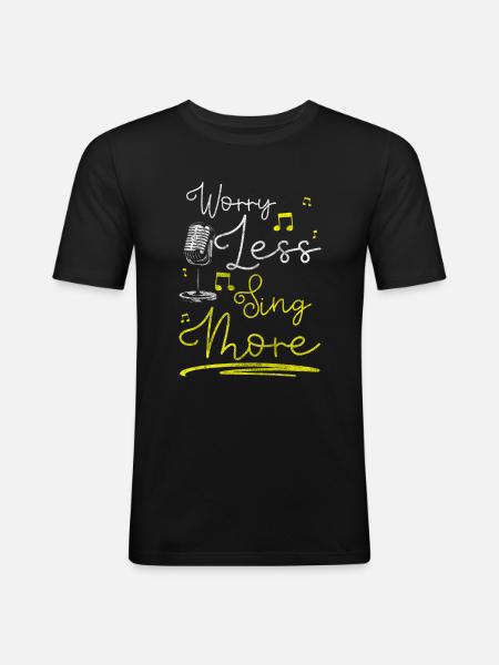 Street Musicians, Arts, Entertainment, Musical - Men's Slim Fit T-Shirt - black