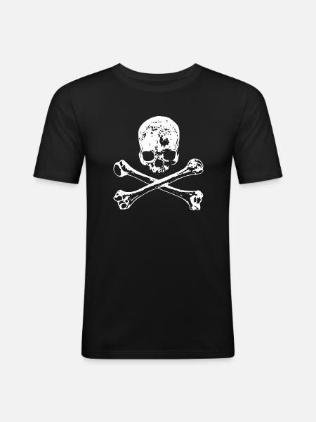 Skull and Bones - Men's Slim Fit T-Shirt - black