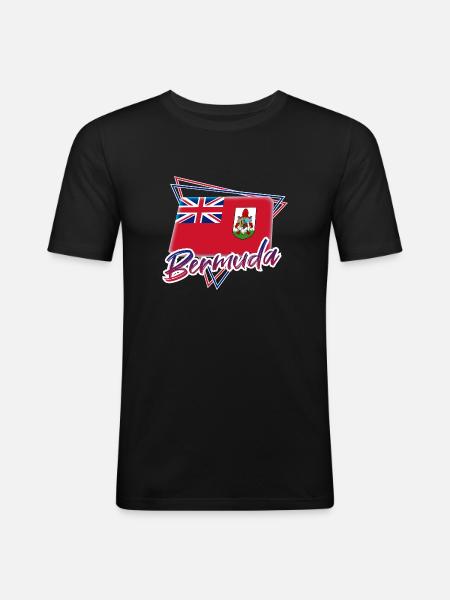 Bermuda - T-shirt près du corps Homme - noir