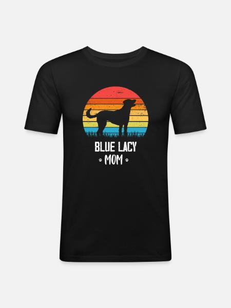 Blue Lacy - Men's Slim Fit T-Shirt - black