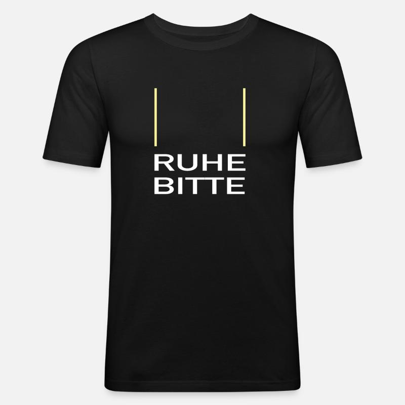 Synchron sprechen Synchronsprecher Synchronarbeit - Männer Slim Fit T-Shirt - Schwarz