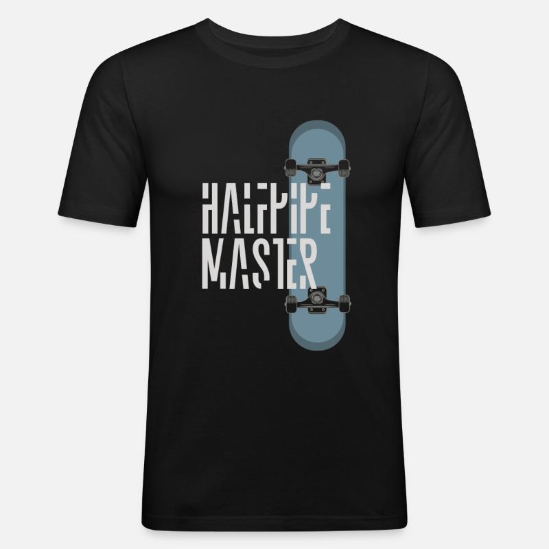 HALFPIPE - Männer Slim Fit T-Shirt - Schwarz
