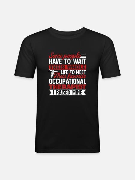 Cool Occupational Therapist Parents - Men's Slim Fit T-Shirt - black