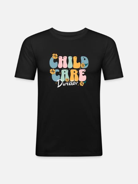 Childcare Director - Men's Slim Fit T-Shirt - black