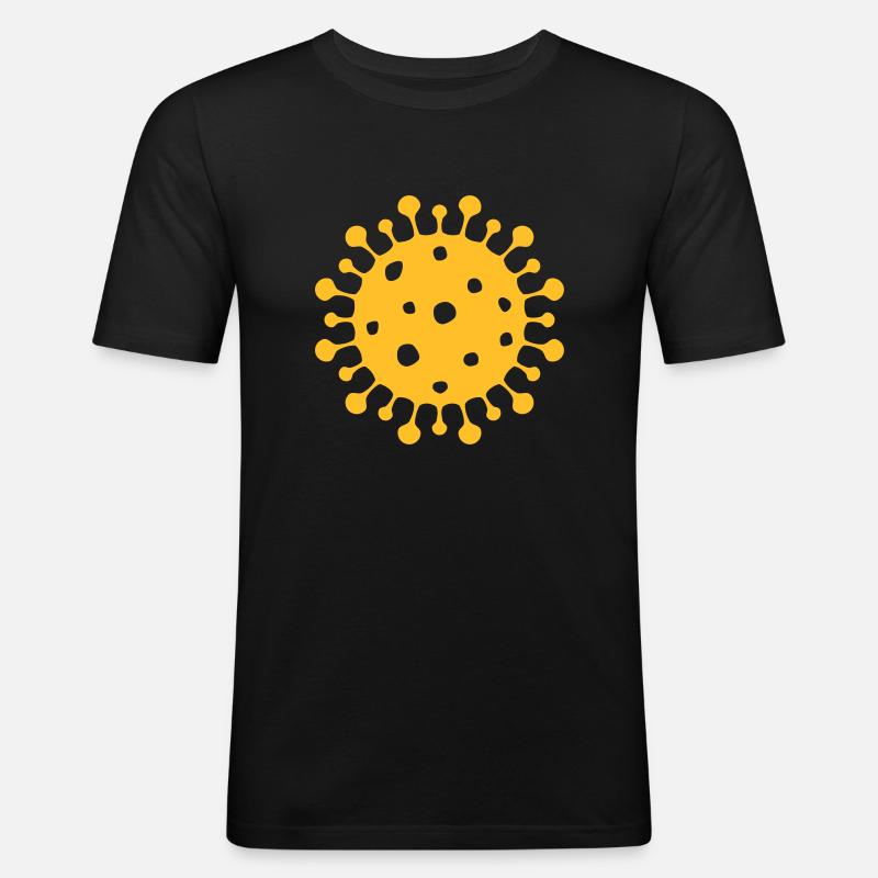 Virus - Männer Slim Fit T-Shirt - Schwarz