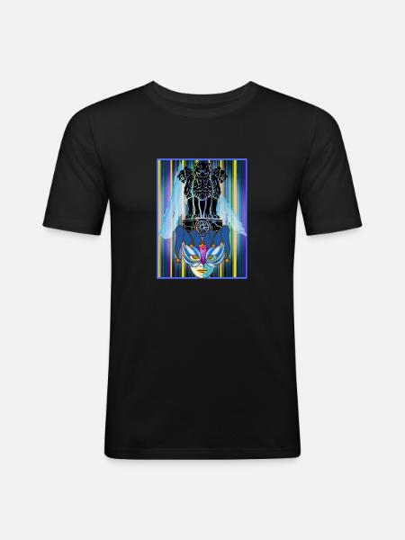 Venice, Italy - Men's Slim Fit T-Shirt - black