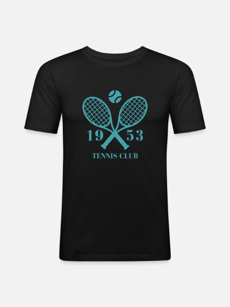 1953 Tennis Club - Men's Slim Fit T-Shirt - black