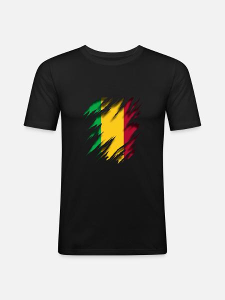 Mali - Men's Slim Fit T-Shirt - black