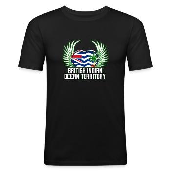British Indian Ocean Territory - Men's Slim Fit T-Shirt - black - Front - Nik (191cm)