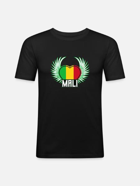 Mali - Men's Slim Fit T-Shirt - black