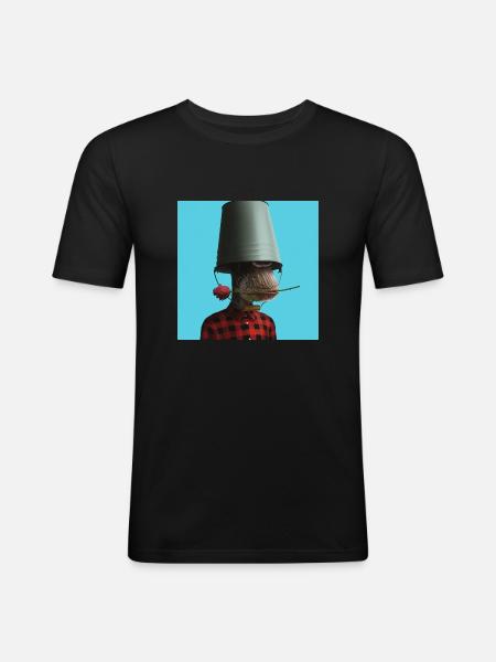 Bored Ape Style - Men's Slim Fit T-Shirt - black