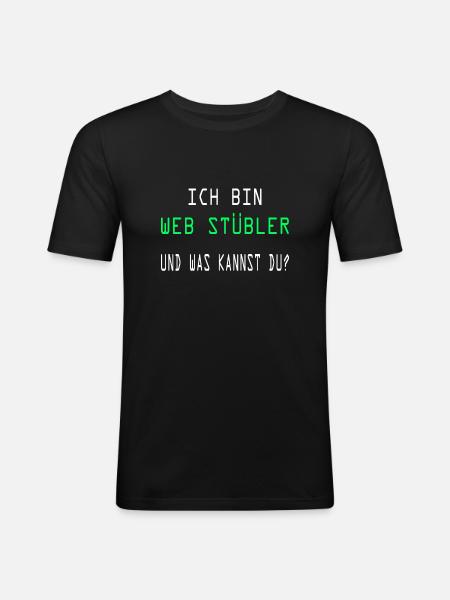 Computerarbeit Computerfreak Programmierung Coding - Männer Slim Fit T-Shirt - Schwarz