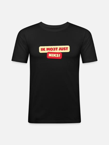 I mo3t just nothing - Men's Slim Fit T-Shirt - black