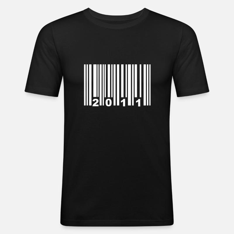 2011 - Männer Slim Fit T-Shirt - Schwarz