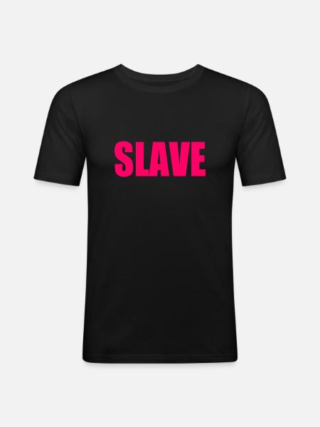 Slave - T-shirt près du corps Homme - noir
