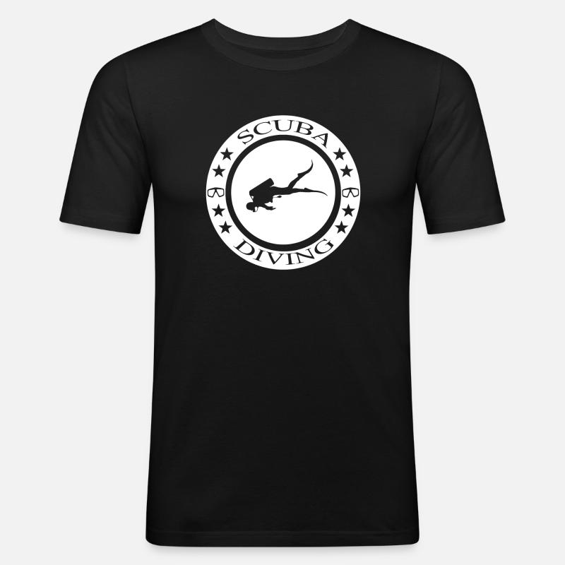 Scuba Diving - Männer Slim Fit T-Shirt - Schwarz