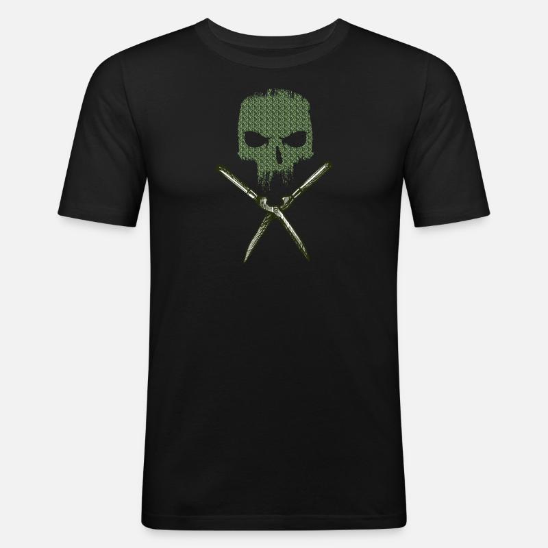 Gärtner Gartenpflege Arbeit - Männer Slim Fit T-Shirt - Schwarz
