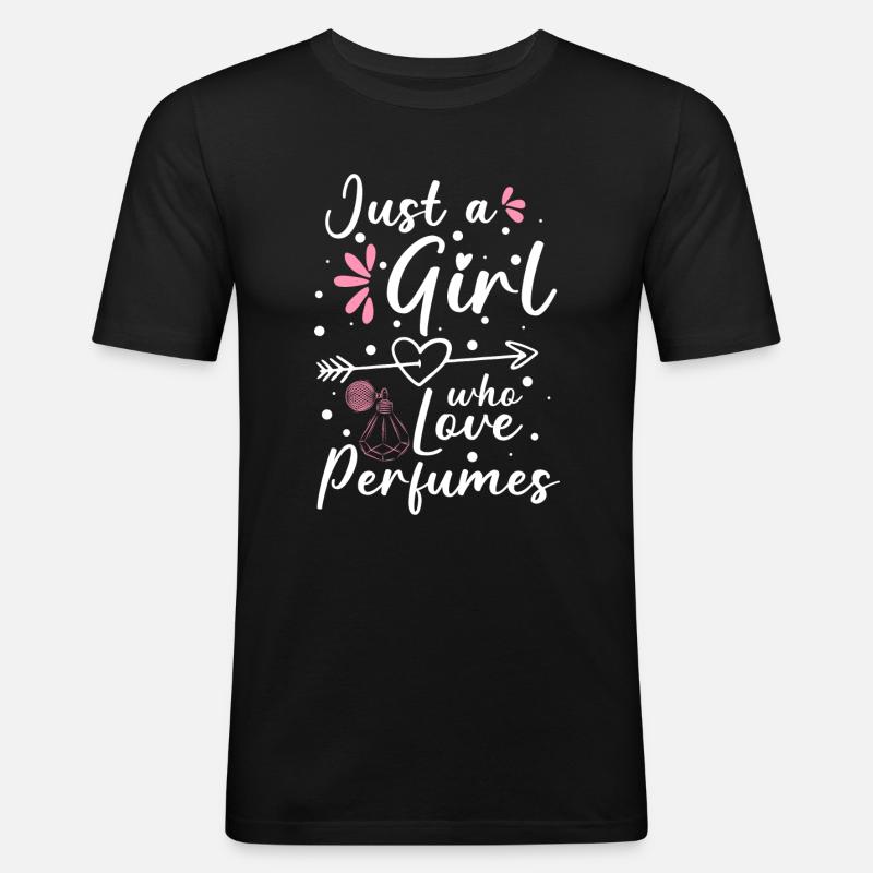 parfum odeur parfumerie luxe - T-shirt près du corps Homme - noir