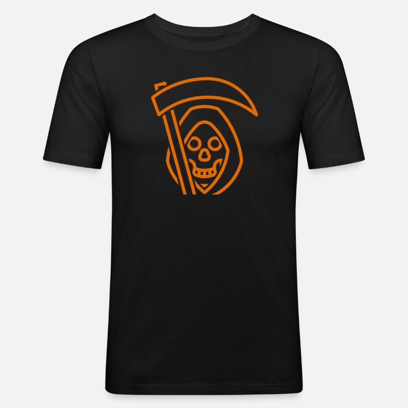 Sensenmann - Männer Slim Fit T-Shirt - Schwarz