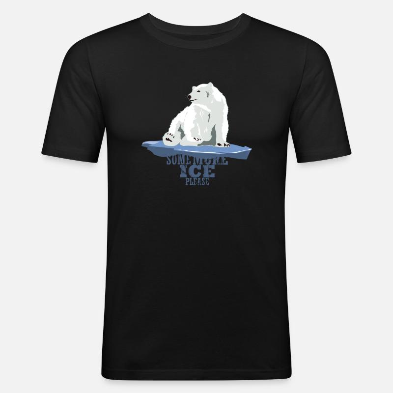 Eisbär - Männer Slim Fit T-Shirt - Schwarz