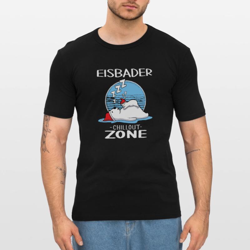 Ice Baths Ice Bath Zone Winter Baths Men's Slim Fit T-Shirt