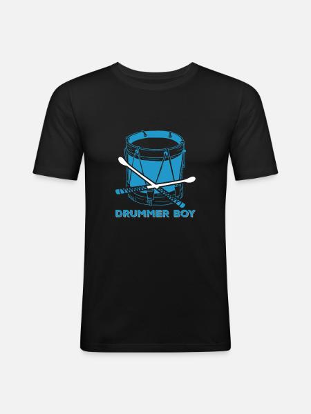 Cadeau Batteur Batteur Batteur - T-shirt près du corps Homme - noir