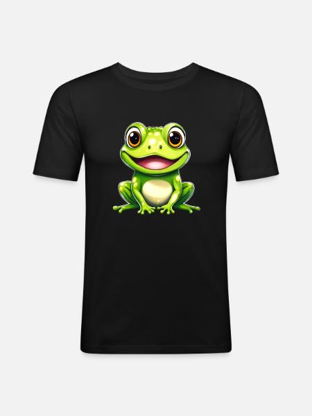 Frog Green Frog Frog - Men's Slim Fit T-Shirt - black