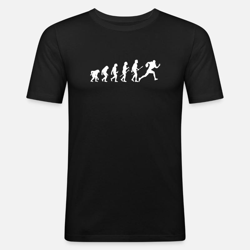 rugby evolution - Men's Slim Fit T-Shirt - black