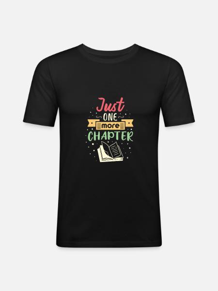Only one chapter left - Men's Slim Fit T-Shirt - black
