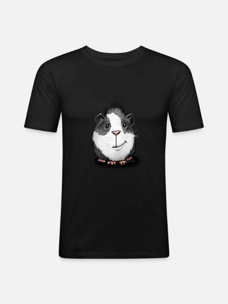 Cobaye insolent - T-shirt près du corps Homme - noir