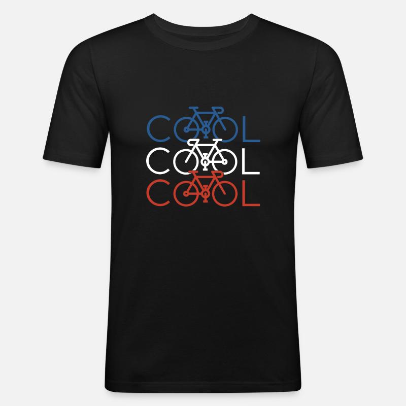 Mann COOL COOL COOL COOL - Männer Slim Fit T-Shirt - Schwarz