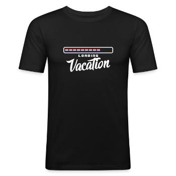 Drapeau des Pays-Bas Drapeau néerlandais - T-shirt près du corps Homme - noir - Devant - Nik (191cm)