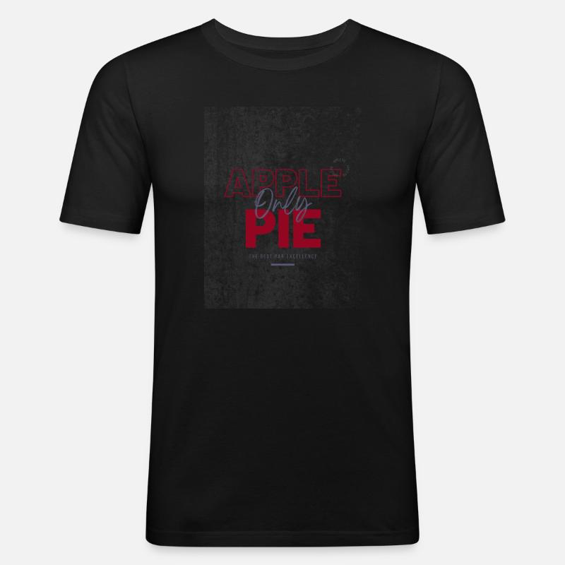 How to Make Apple Pie - Men's Slim Fit T-Shirt - black