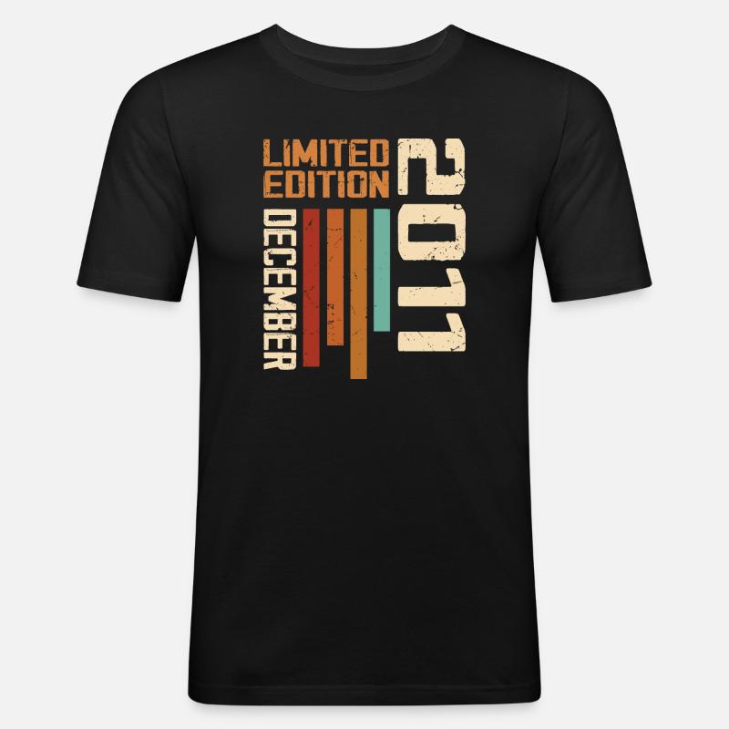 December 2011 - 2011 December - Men's Slim Fit T-Shirt - black
