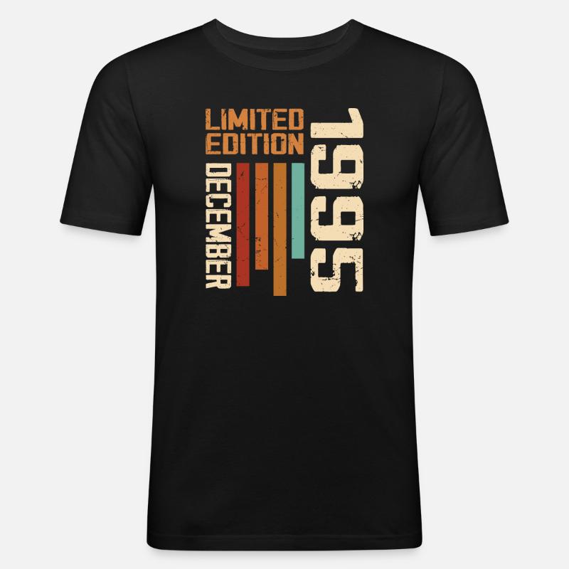 Dezember 1995 - 1995 Dezember - Männer Slim Fit T-Shirt - Schwarz