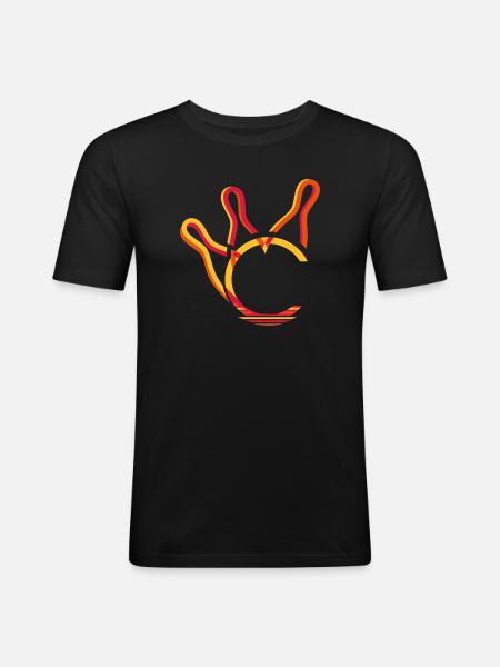 ninepins - Men's Slim Fit T-Shirt - black