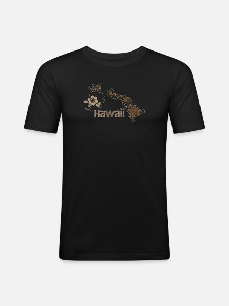 Hawaii - Men's Slim Fit T-Shirt - black