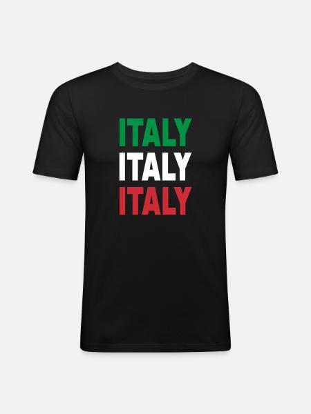 Italy / Gift / Gift Idea - Men's Slim Fit T-Shirt - black