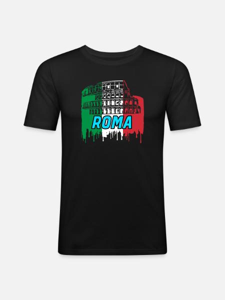 Rome / Gift / Gift Idea - Men's Slim Fit T-Shirt - black