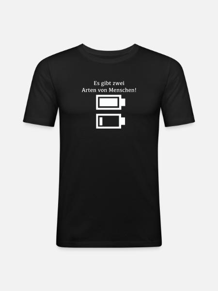 Funny Cool Funny - Men's Slim Fit T-Shirt - black