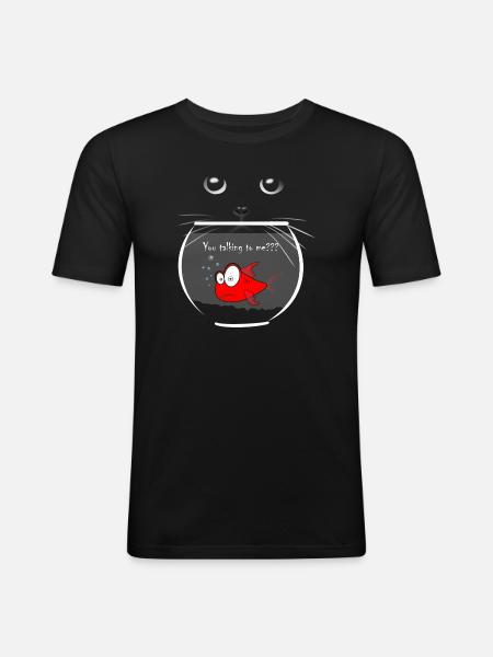 goldfish - Men's Slim Fit T-Shirt - black